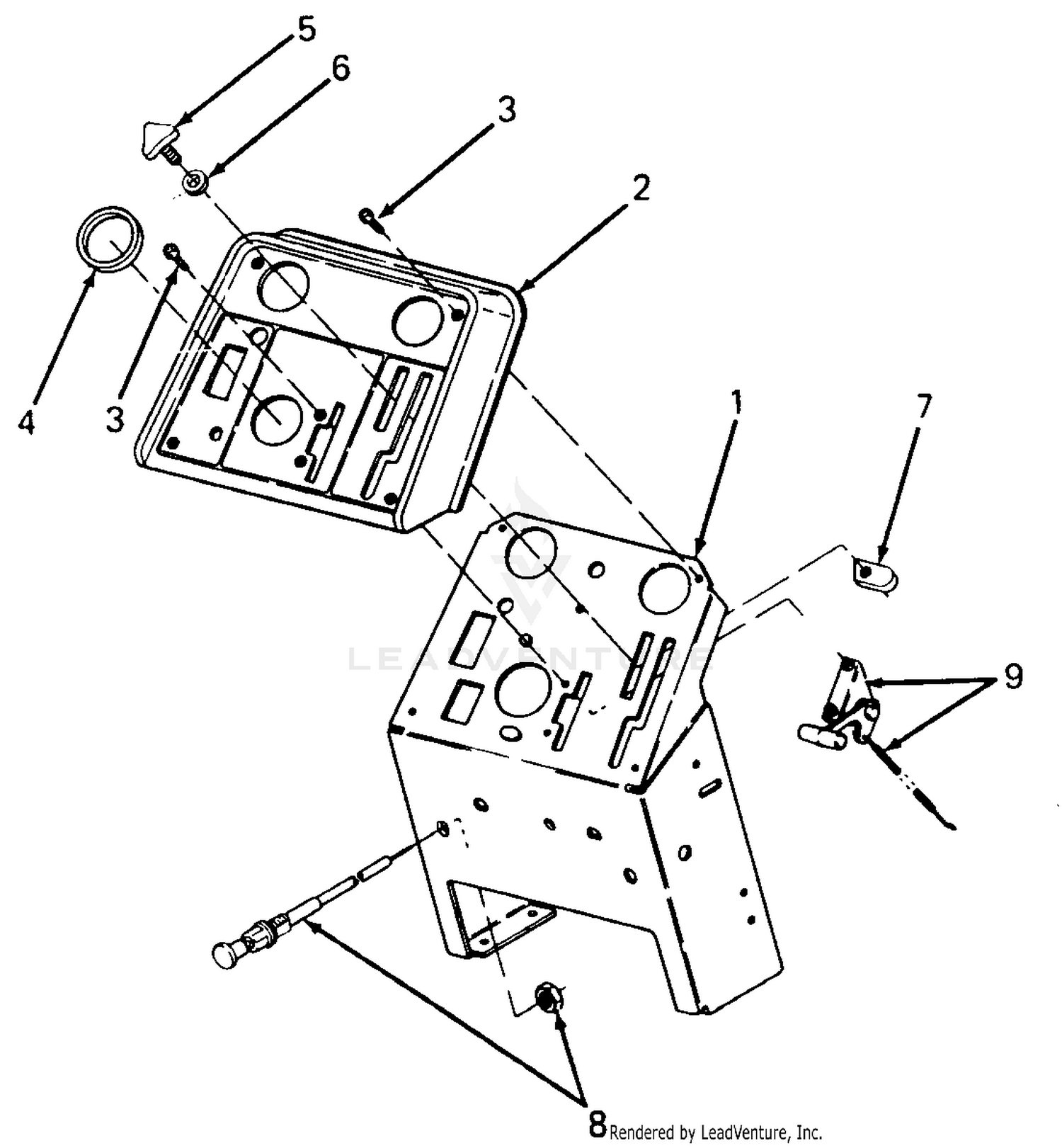 Pedestal, Instrument Panel & Engine Controls