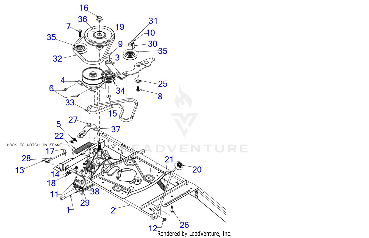 Tb30r drive best sale belt replacement