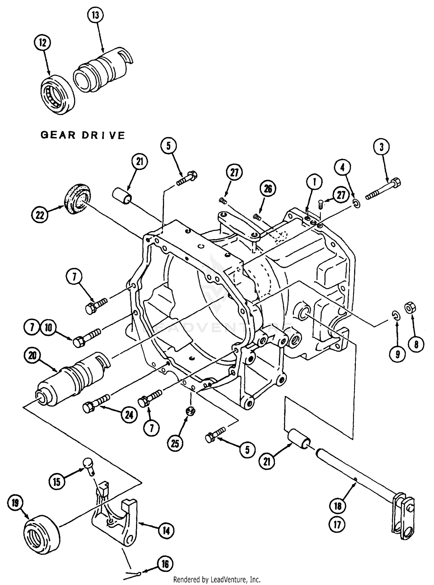 Clutch Housing Gear Drive 726