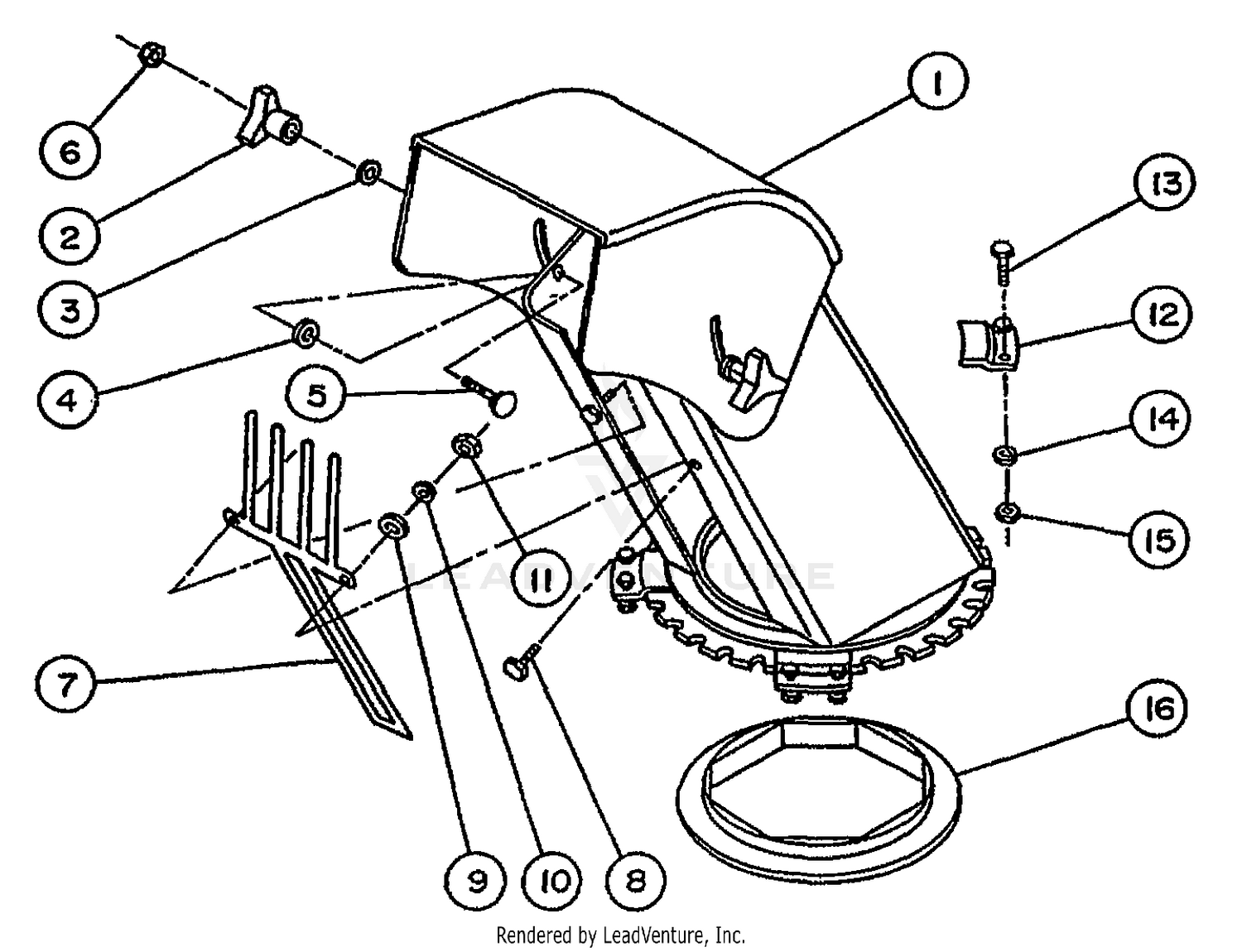 STANDARD CHUTE WITH DEFLECTOR