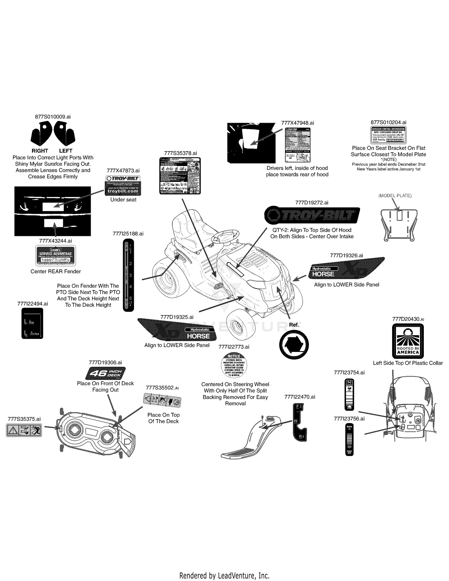 Label Map 13YX79KT011