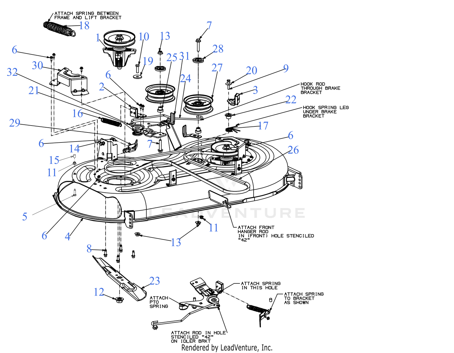 Cub Cadet XT1 LT42 KH 13AOA9CS056 2021 Deck