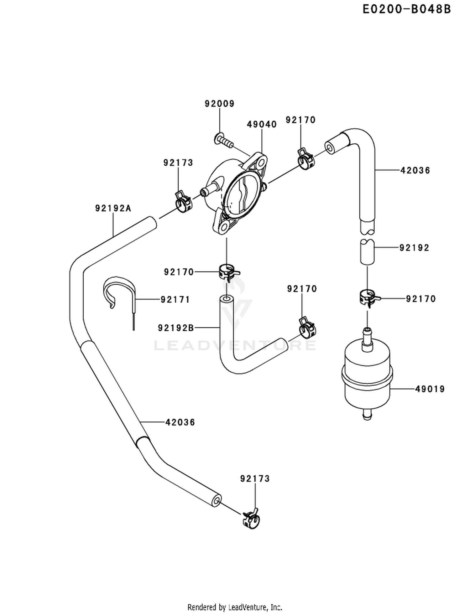 FR691V-GS05 FUEL TANK & FUEL VALVE