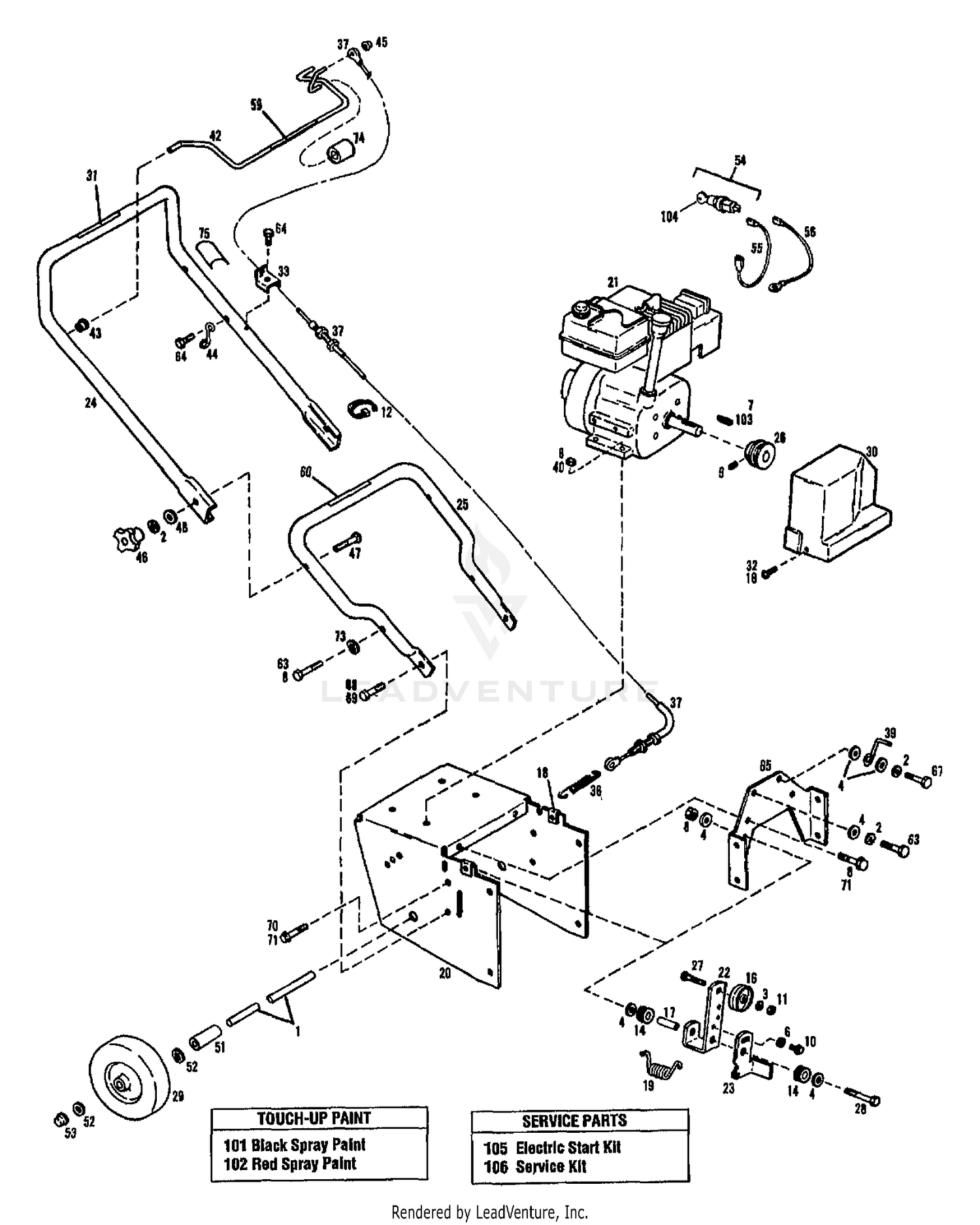 TRIM, CONTROL, FRAME & ENGINE