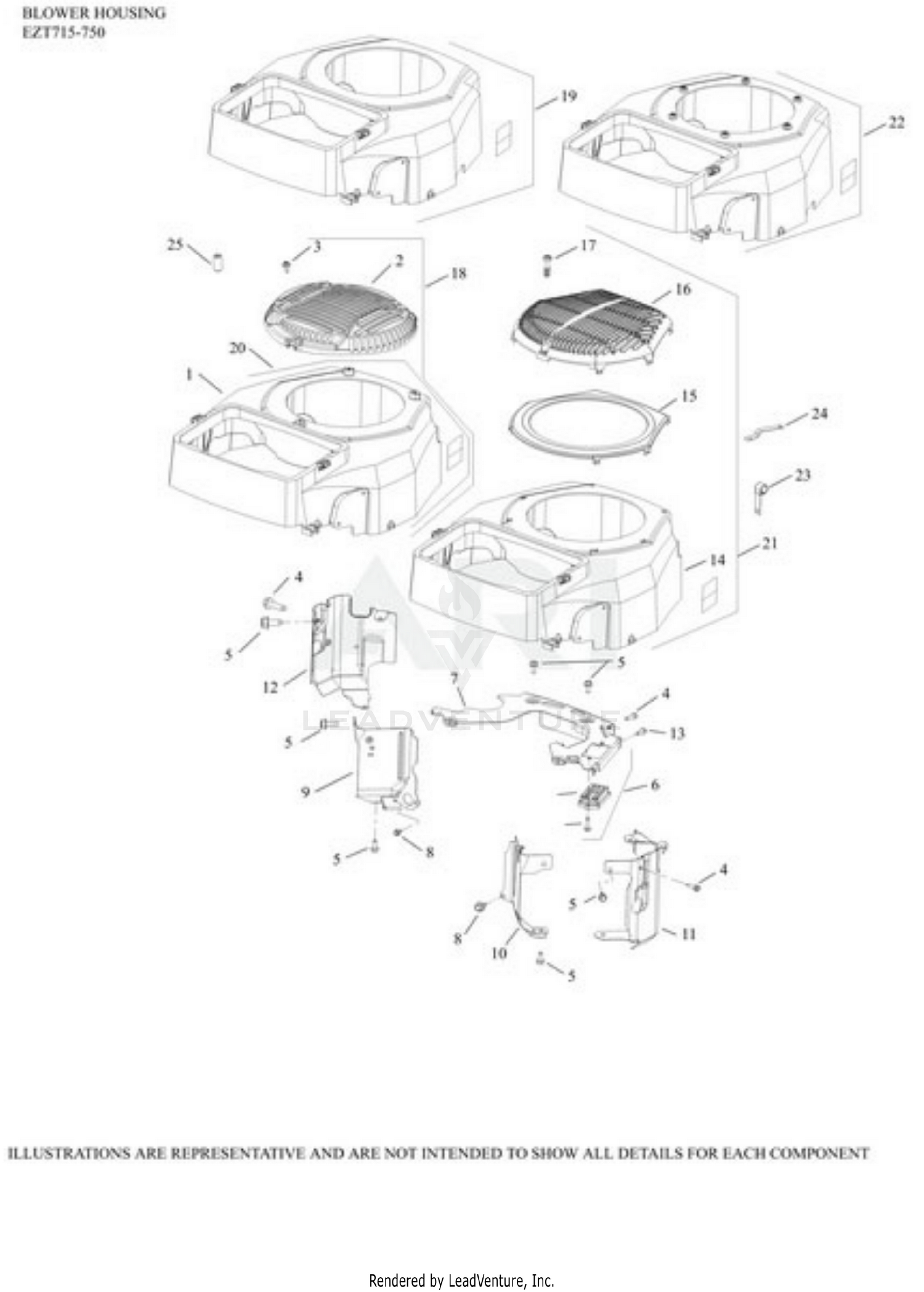 EZT750-3024 Blower Housing