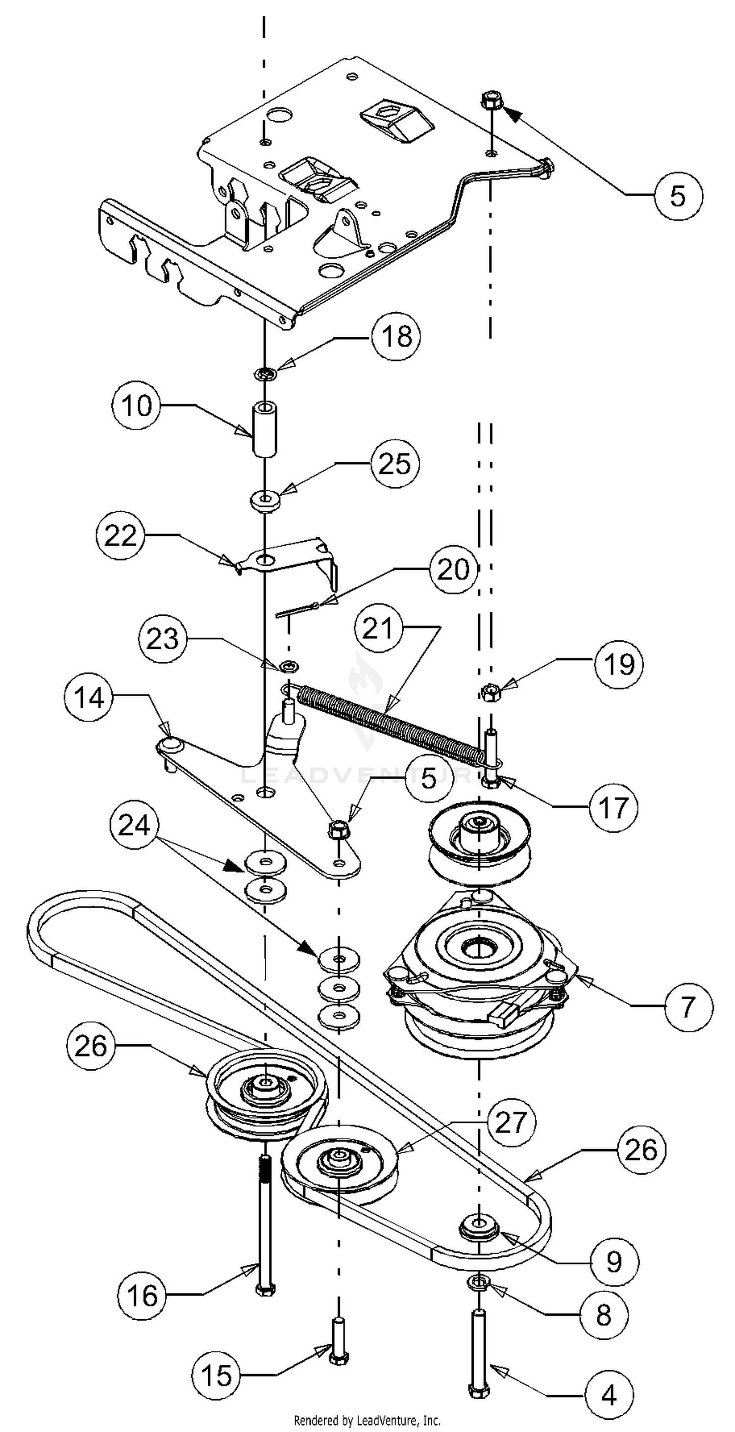 37 Cub Cadet Lt1018 Pto Belt Diagram Diagram Resource