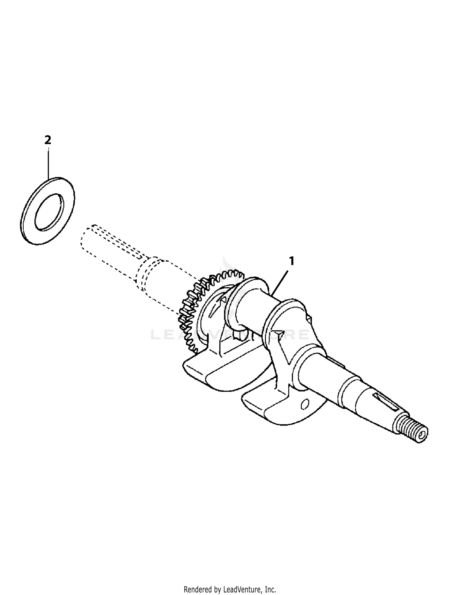 Engine Honda GC190LA-MHA2 Crankshaft