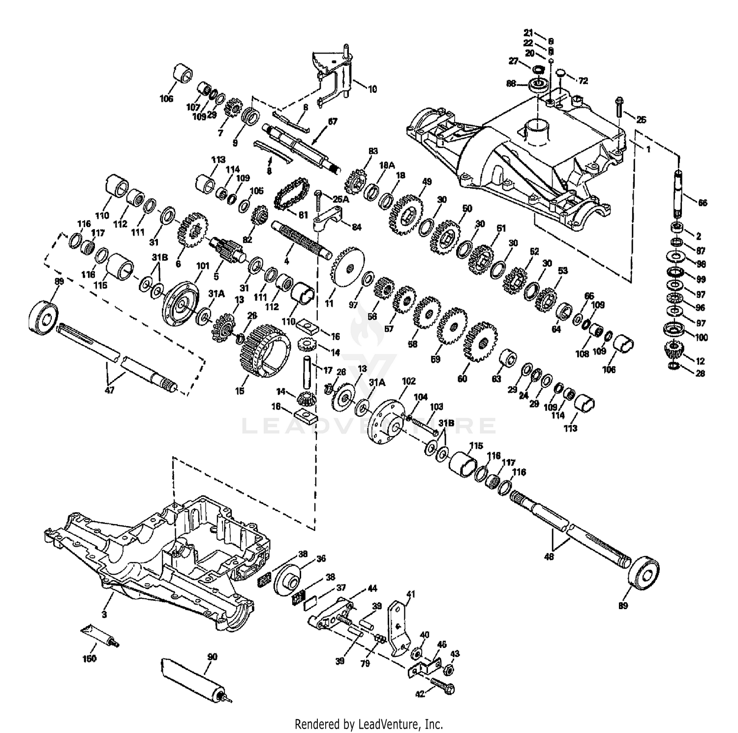 TRANSMISSION (PEERLESS 820) BREAKDOWN