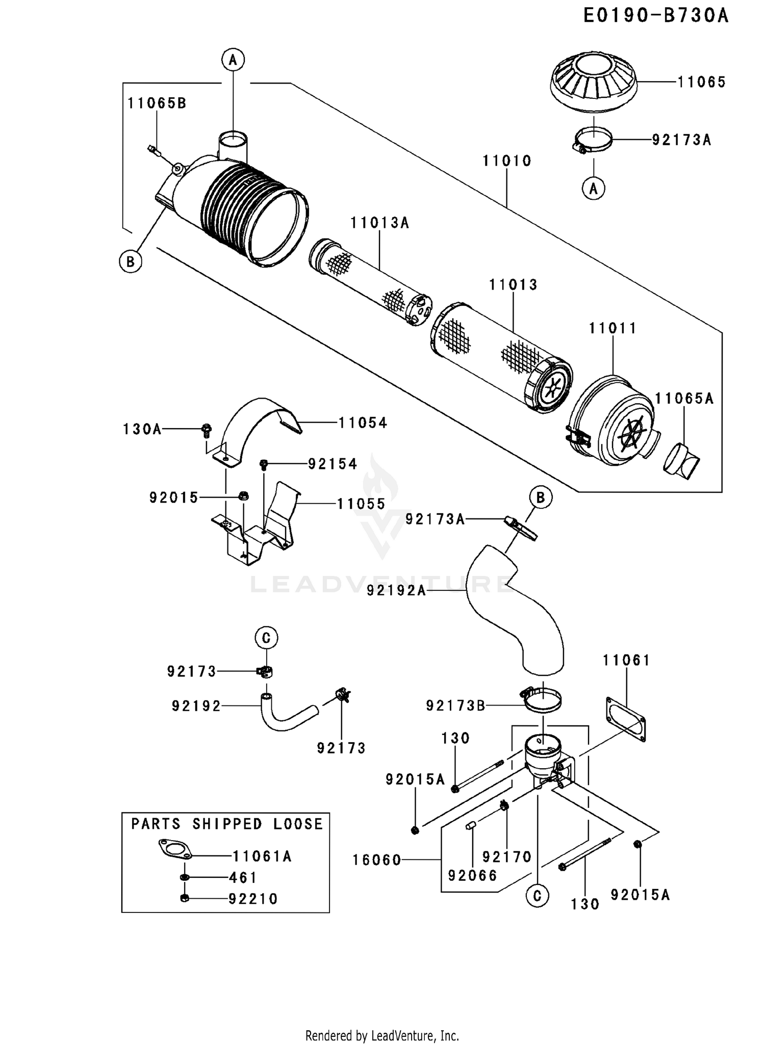 FXT00V-BS19 AIR FILTER & MUFFLER