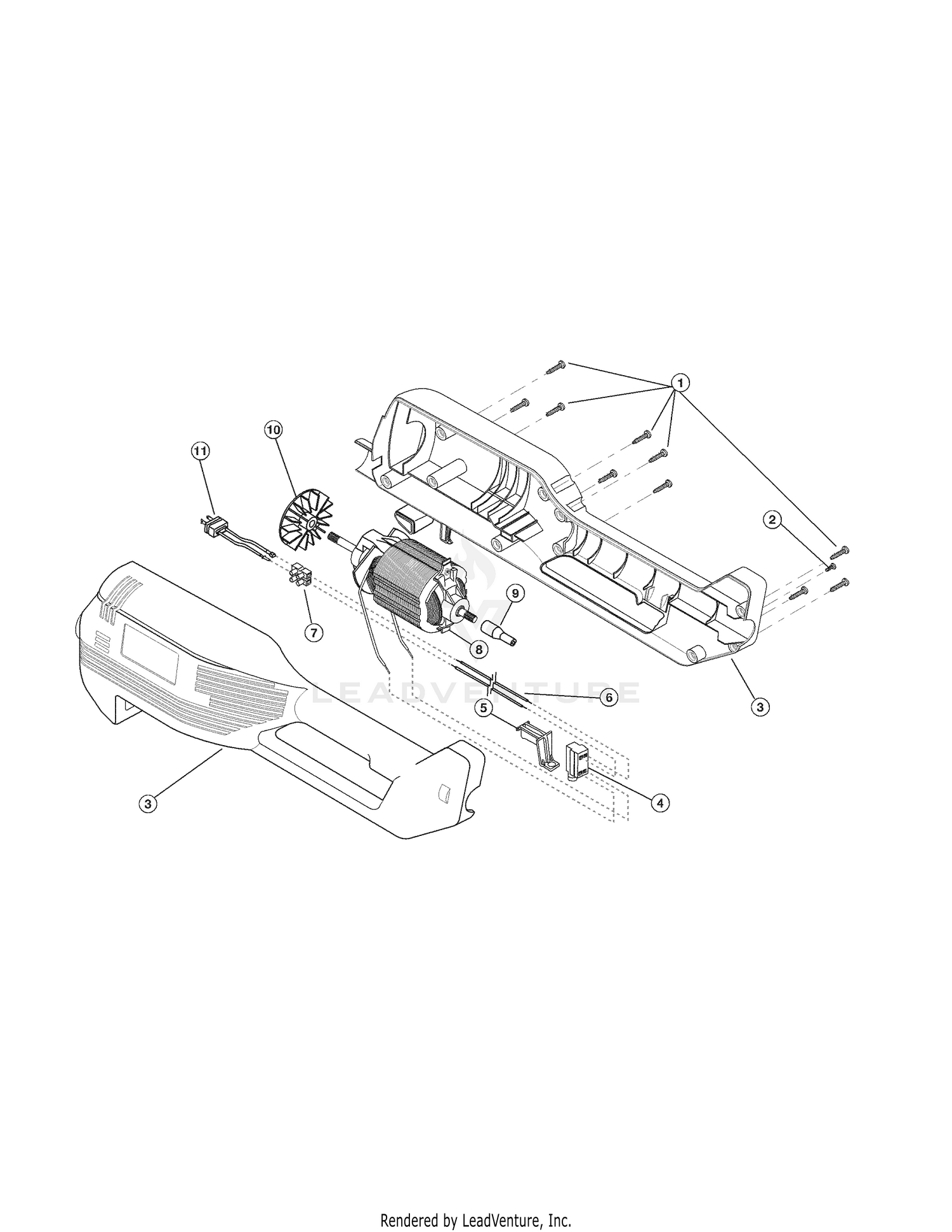 Motor and Housing