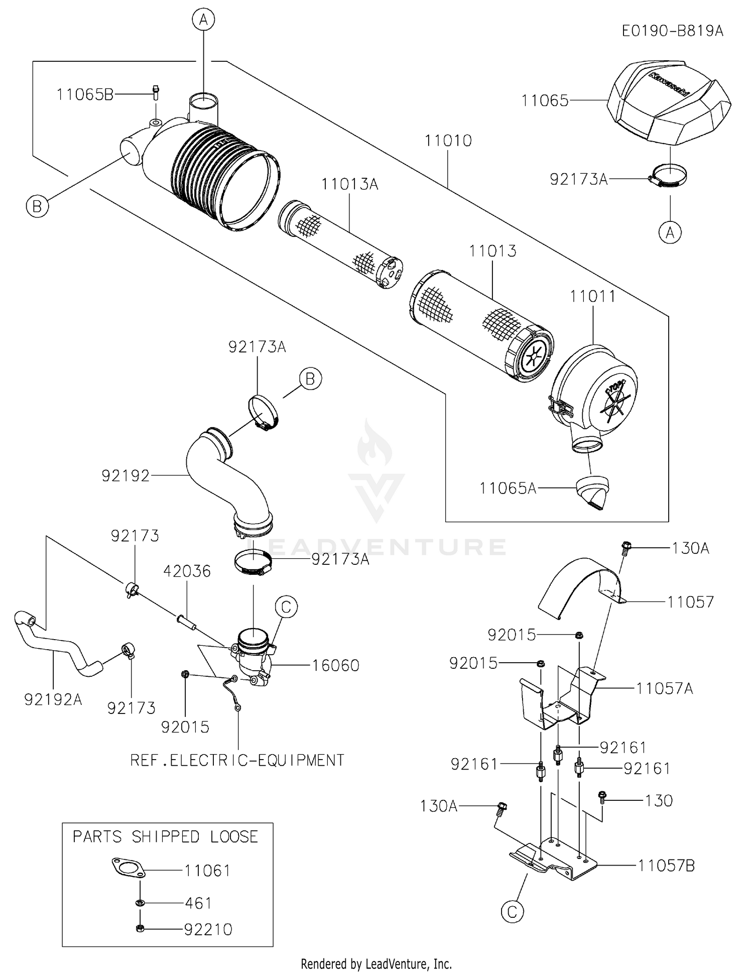 FX820A-BS06 AIR FILTER & MUFFLER