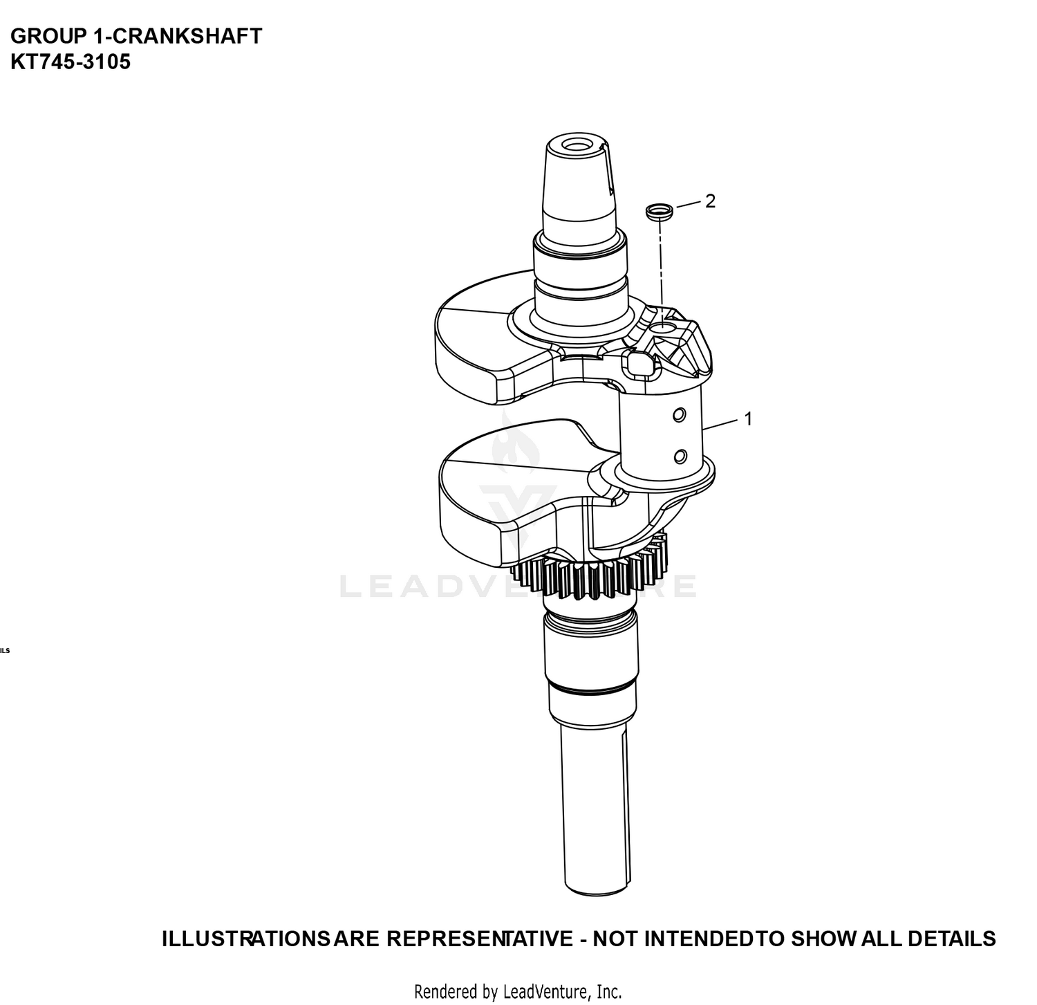 KT745-3105 CrankShaft
