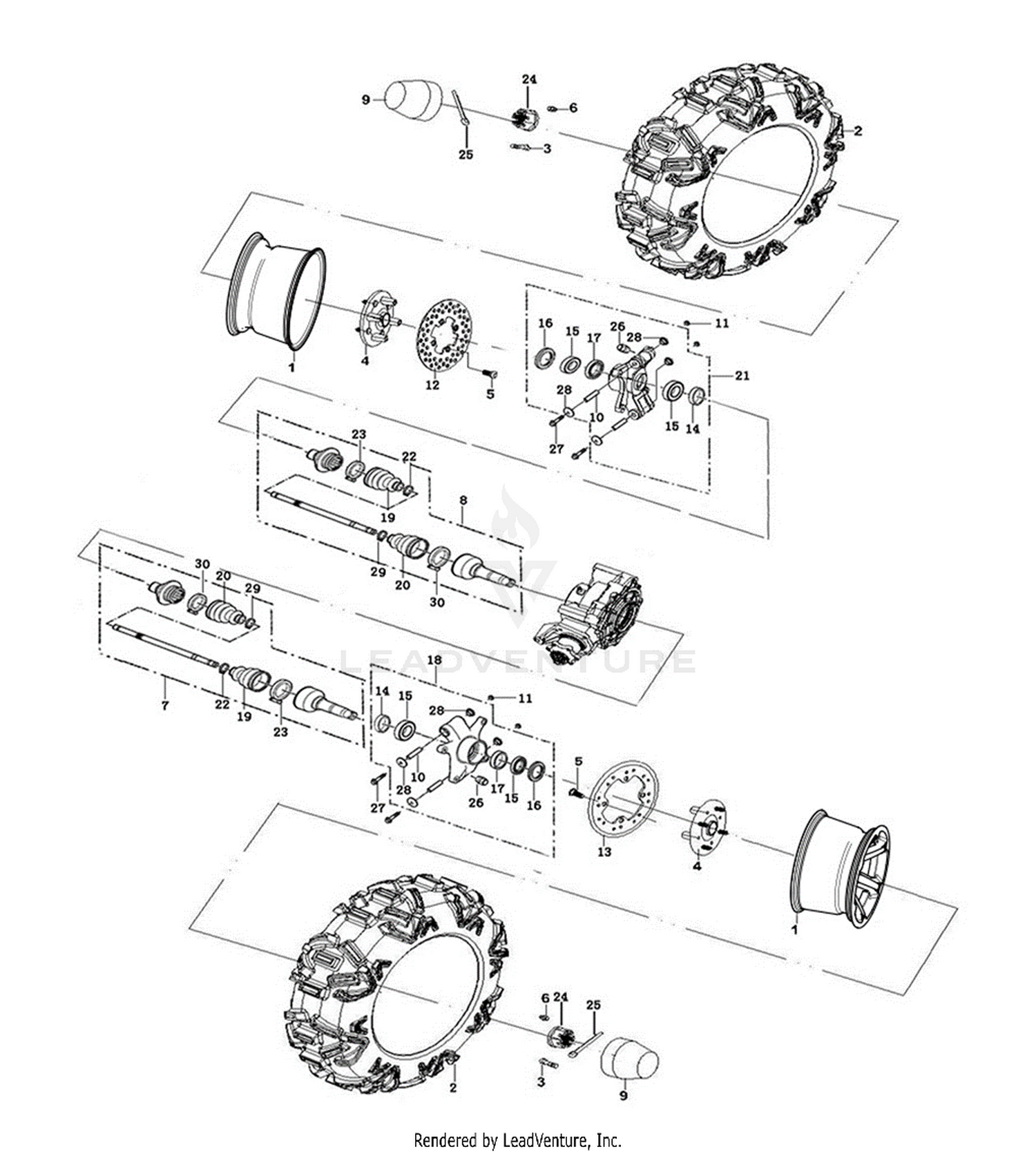 Half Shaft - Rear