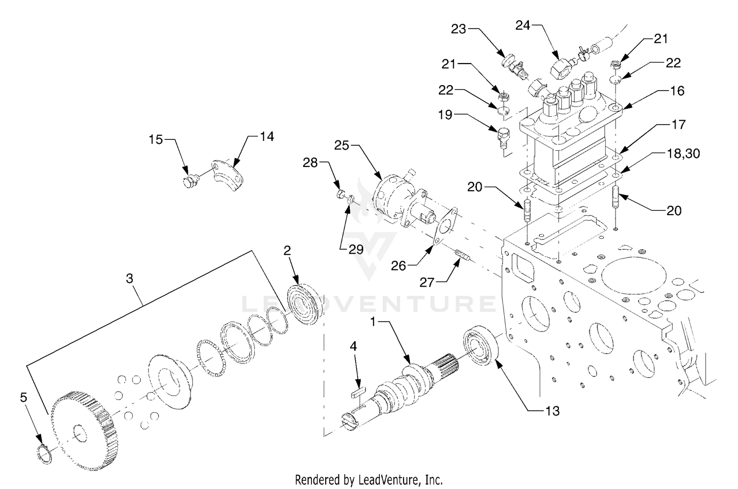 Fuel Camshaft And Injection Pump