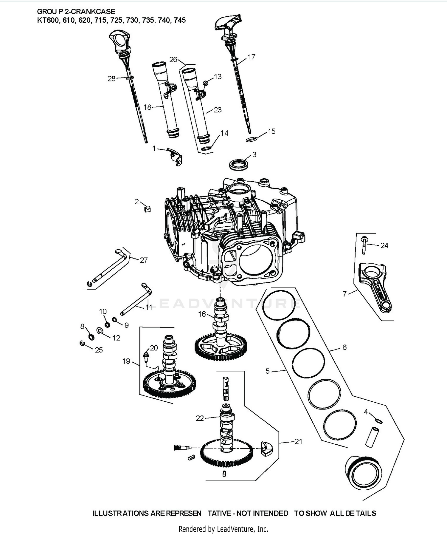 KT740-3100 CrankCase