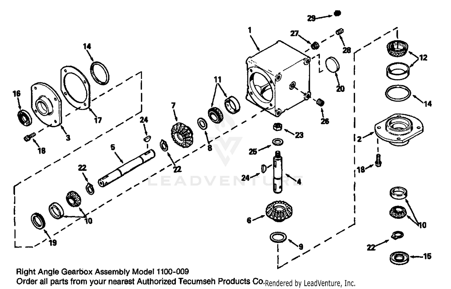 RIGHT ANGLE GEARBOX ASSEMBLY