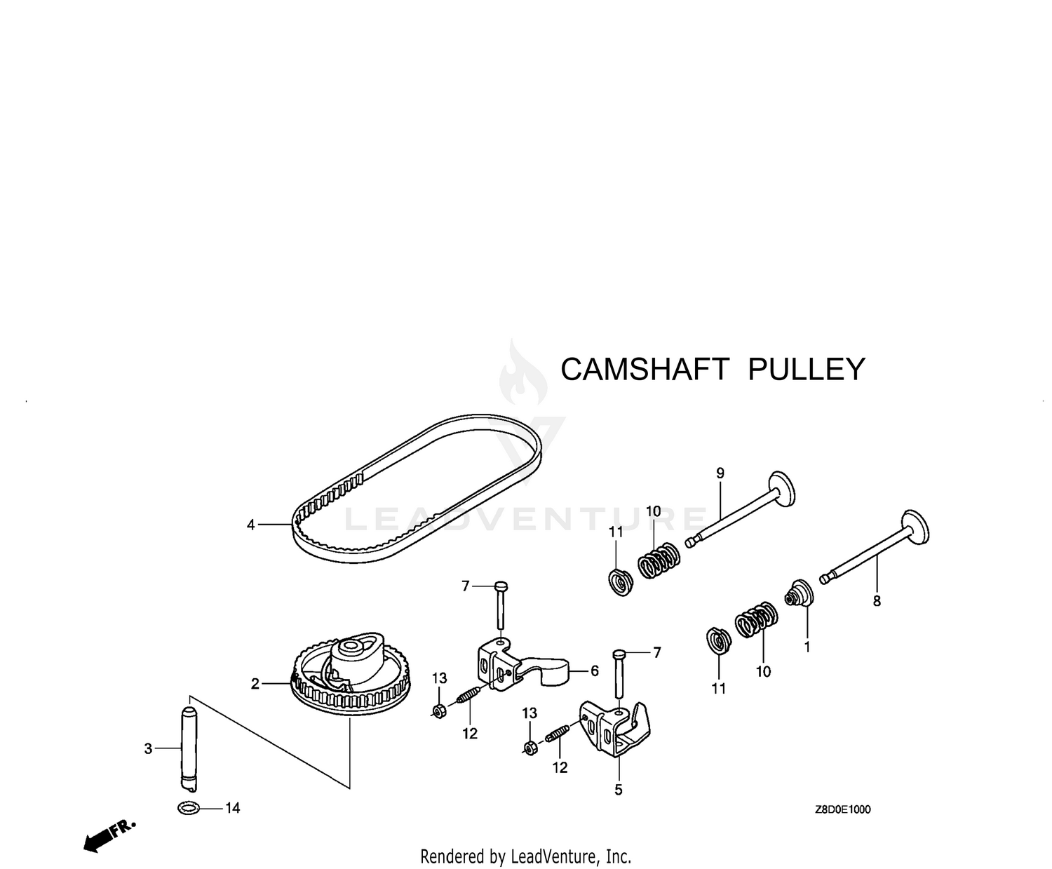 GCV190LA-G5B CAMSHAFT PULLEY