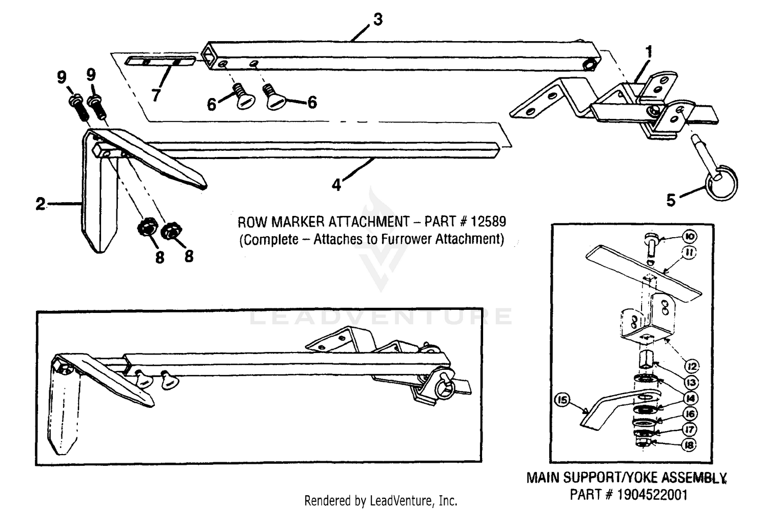 Row Marker Attachment