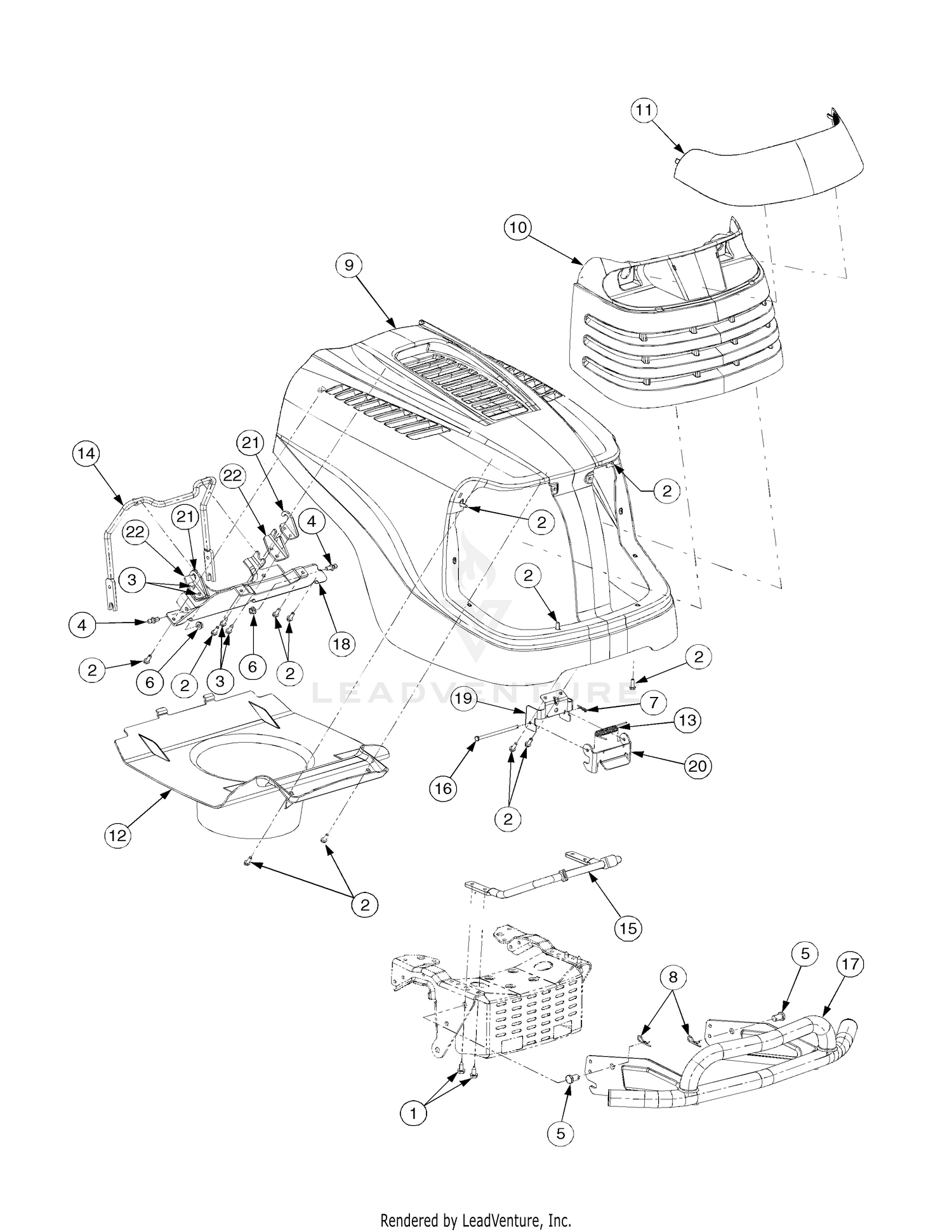 Cub cadet gt1554 discount engine