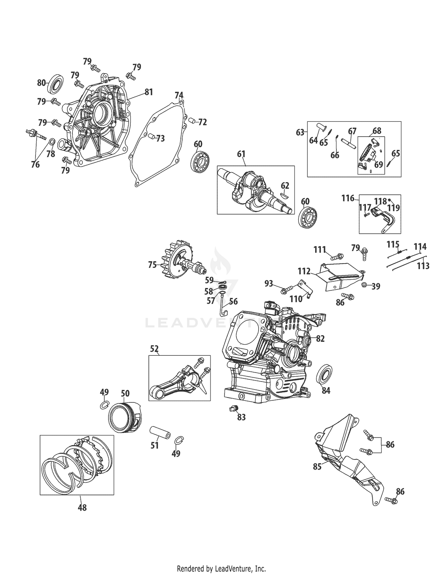 261-JU Crankcase