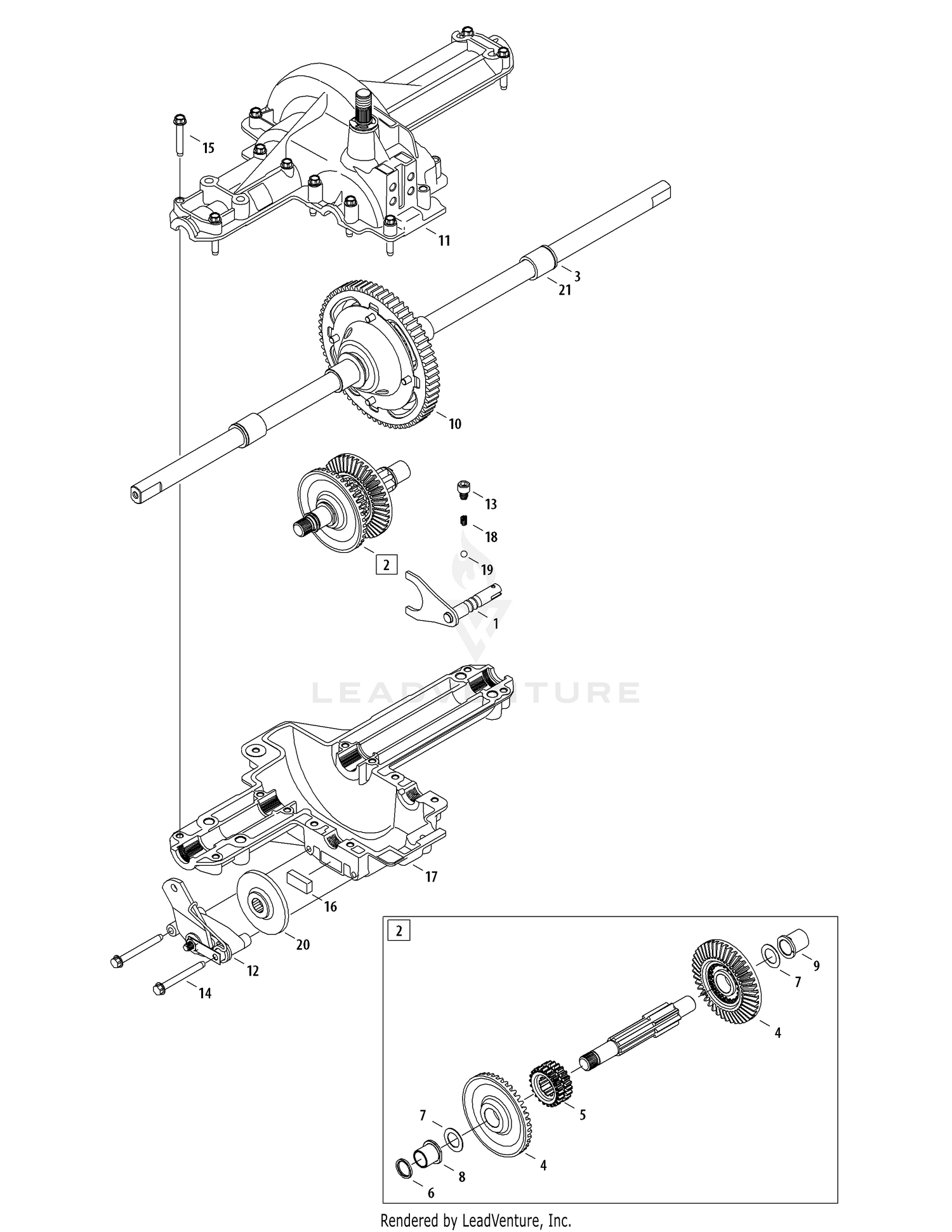 MTD 13W2775S031 LT4200 2012 Transmission