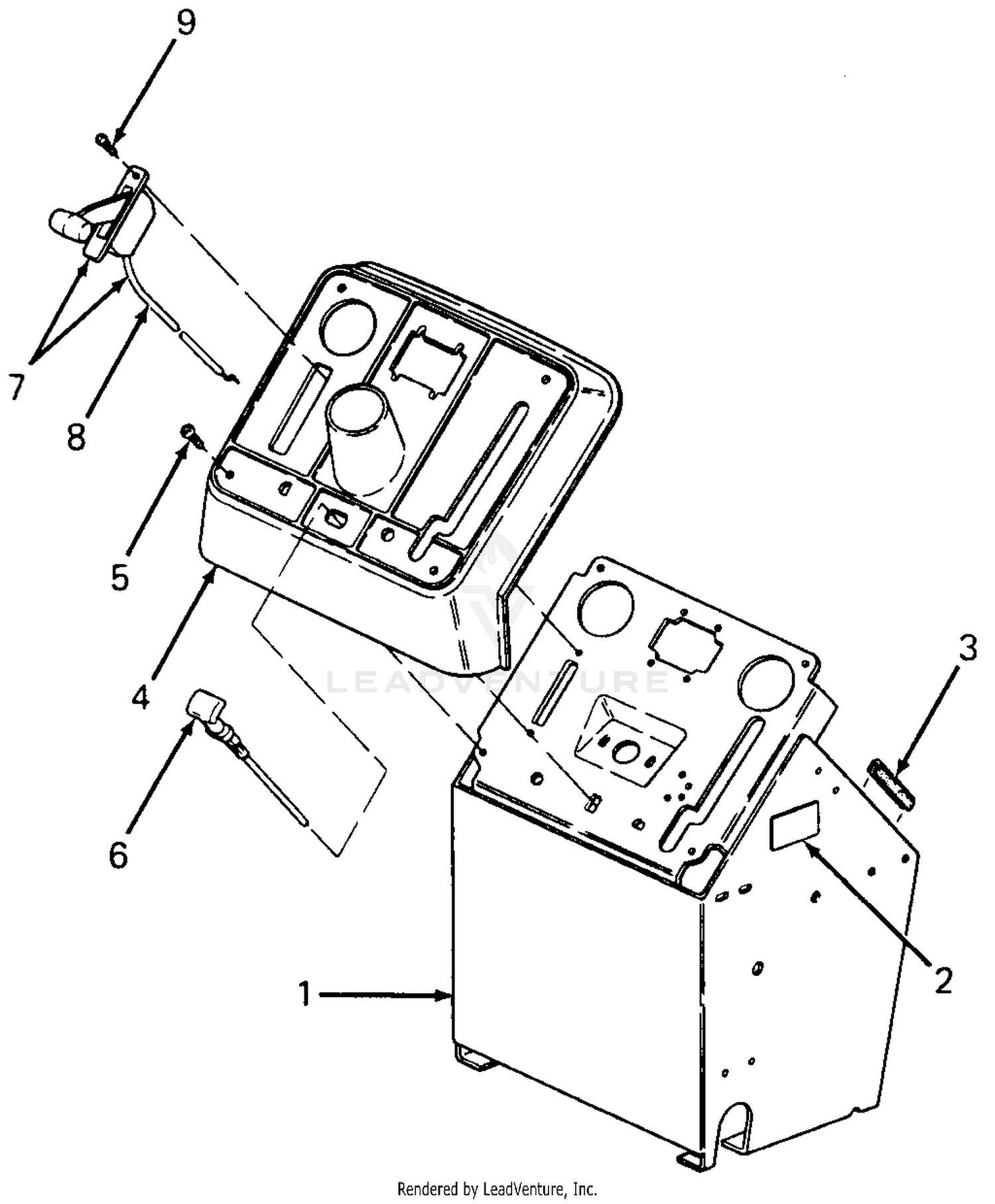 Pedestal, Engine Controls & Instrument Panel