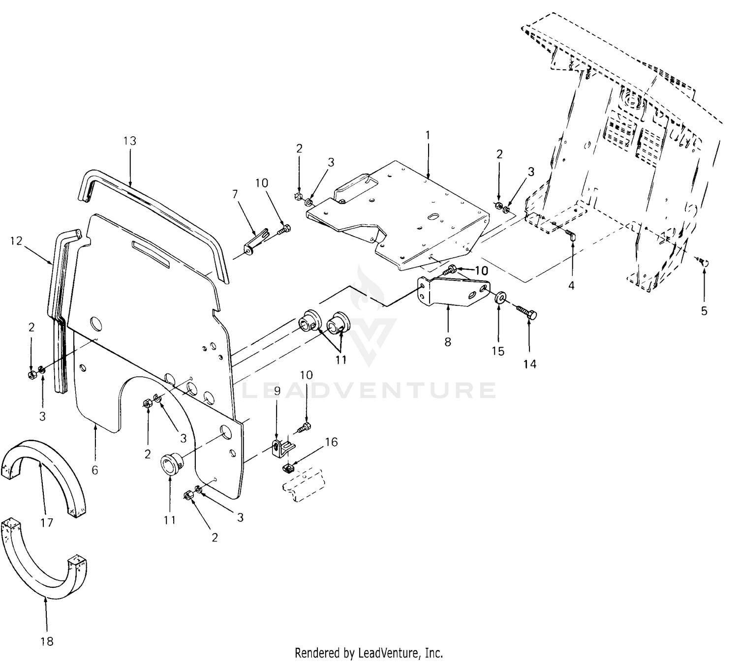 Battery Tray & Heat Baffle