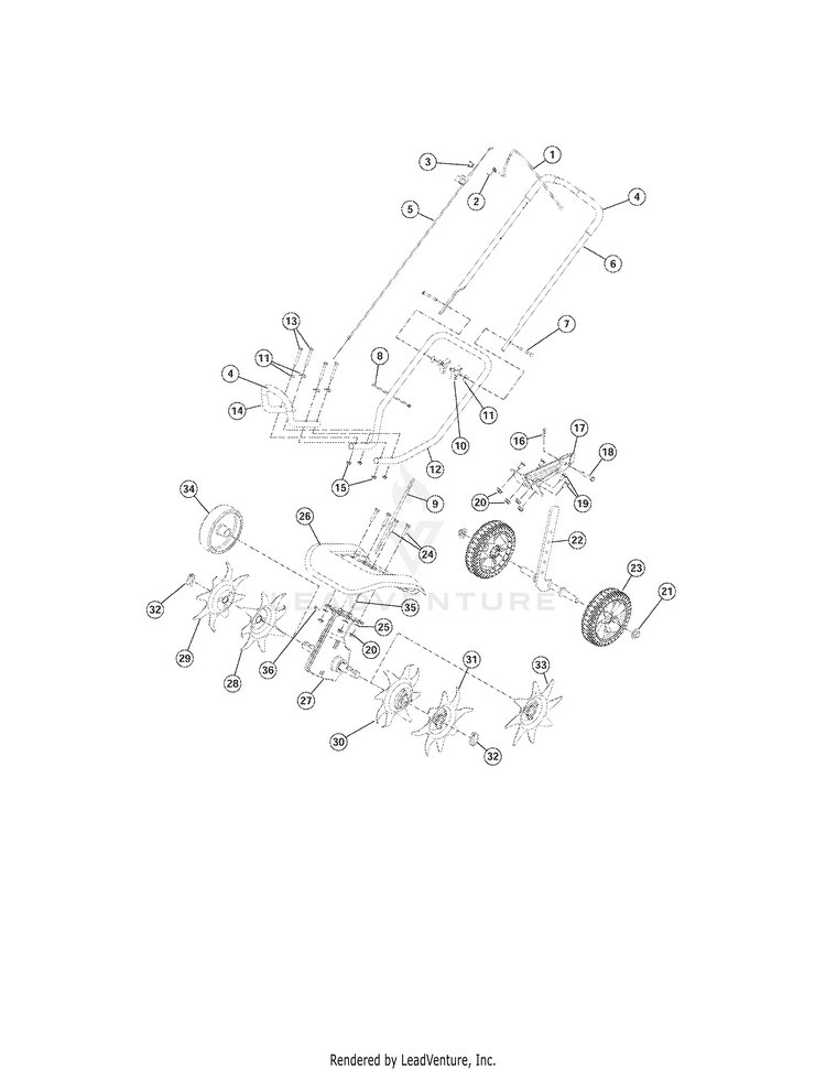 Troy bilt cultivator 2025 edger model 21at144r966