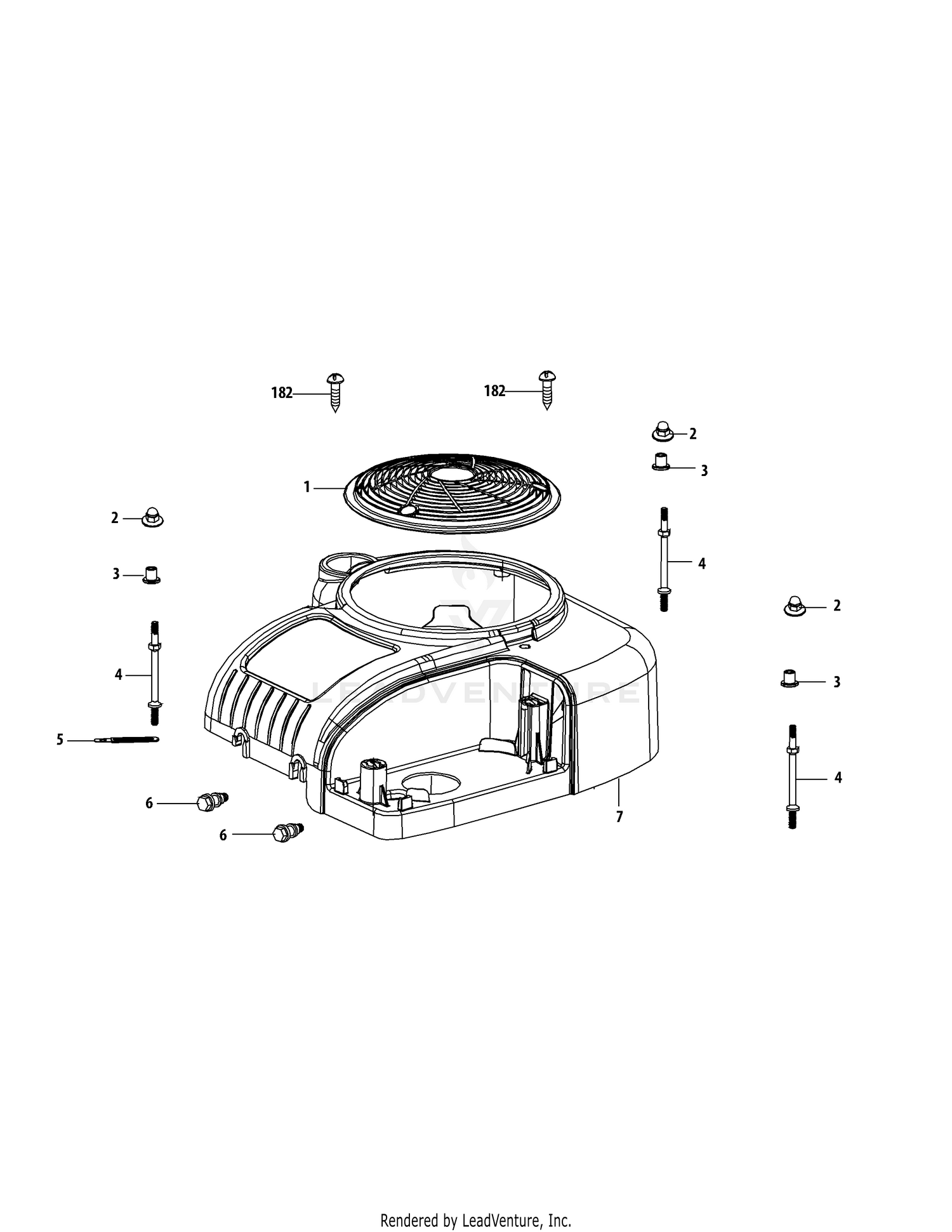 4P90HUA Engine Shroud