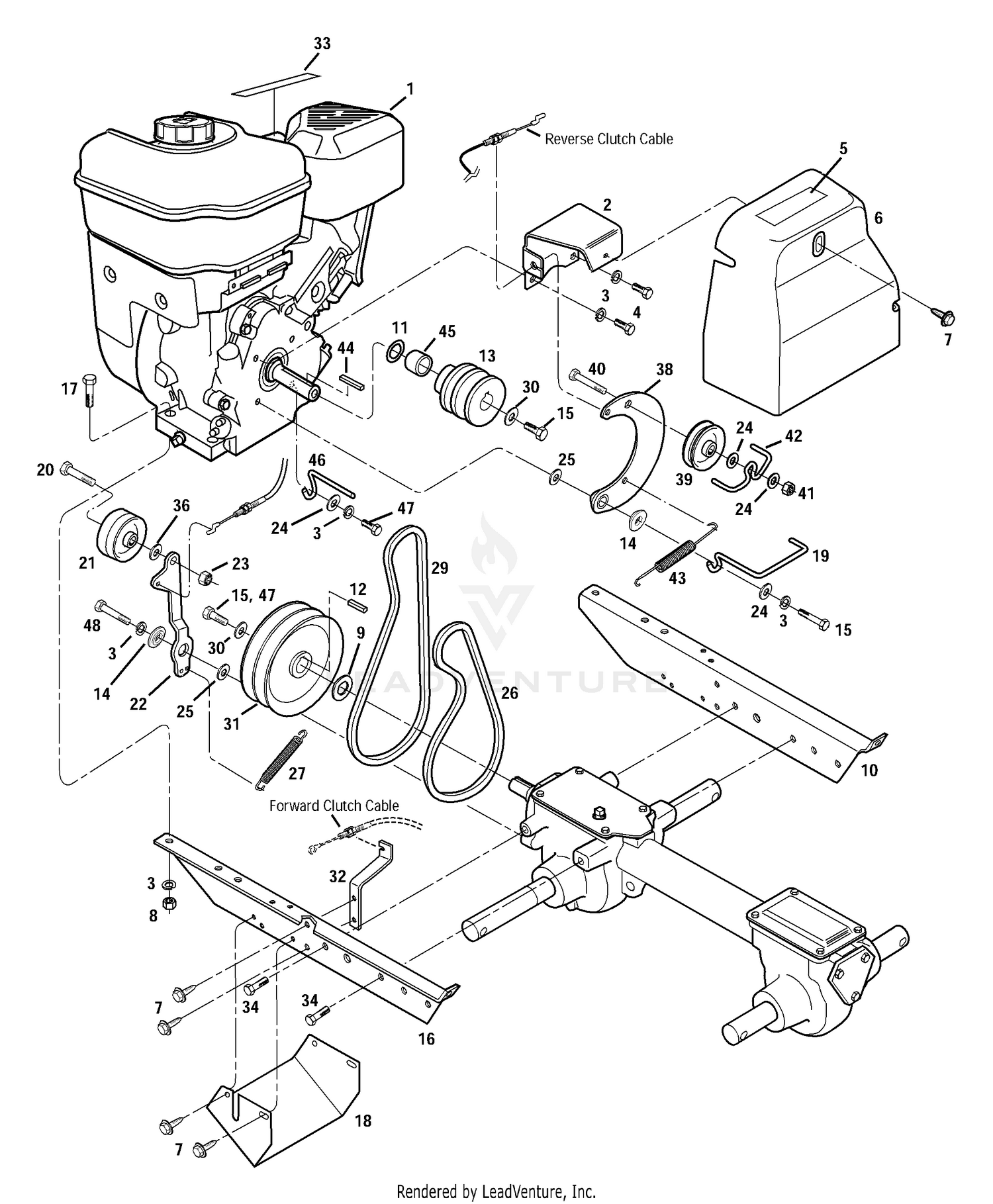 Engine, Engine Brackets And Belt Drive Systems