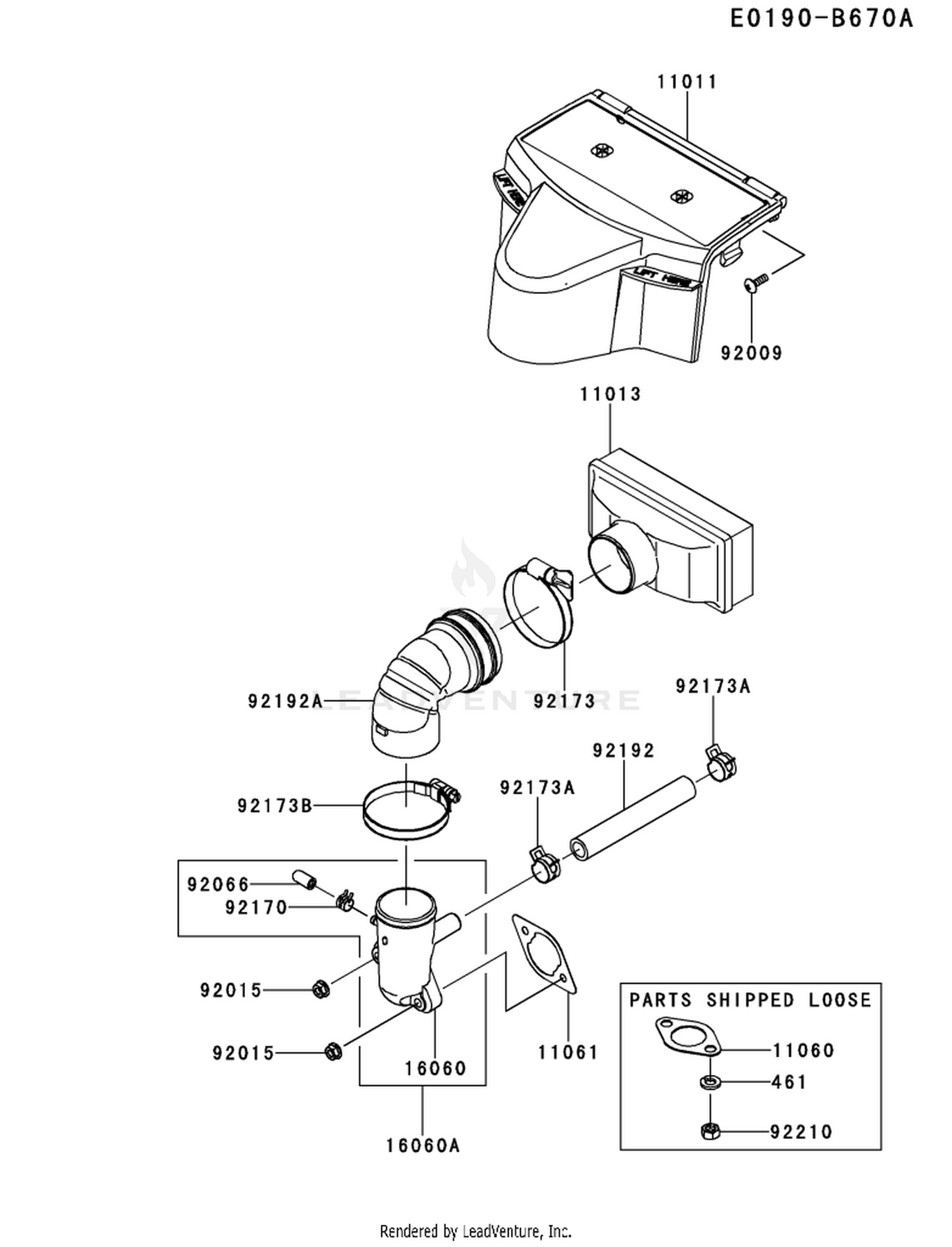 FR600V-FS06 AIR FILTER & MUFFLER