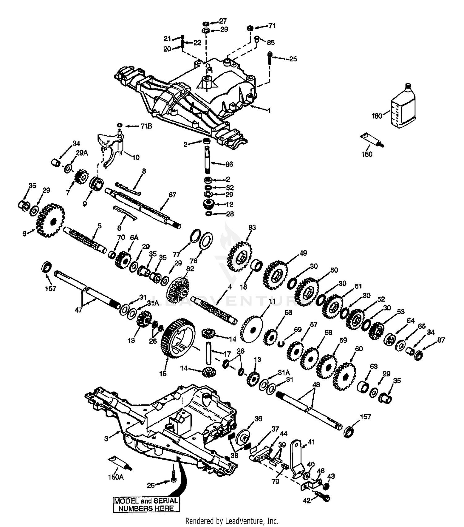TRANSAXLE (PEERLESS MST205) BREAKDOWN
