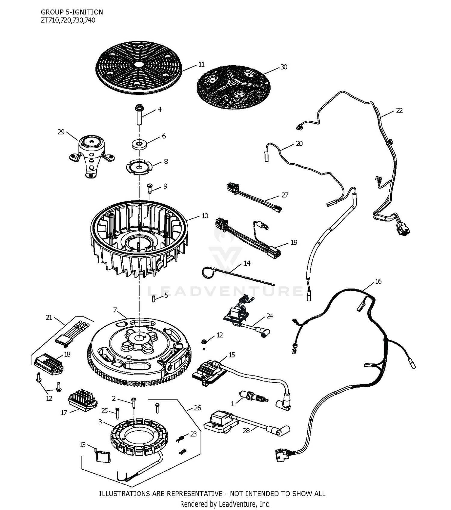 ZT740-3055 Ignition & Charging
