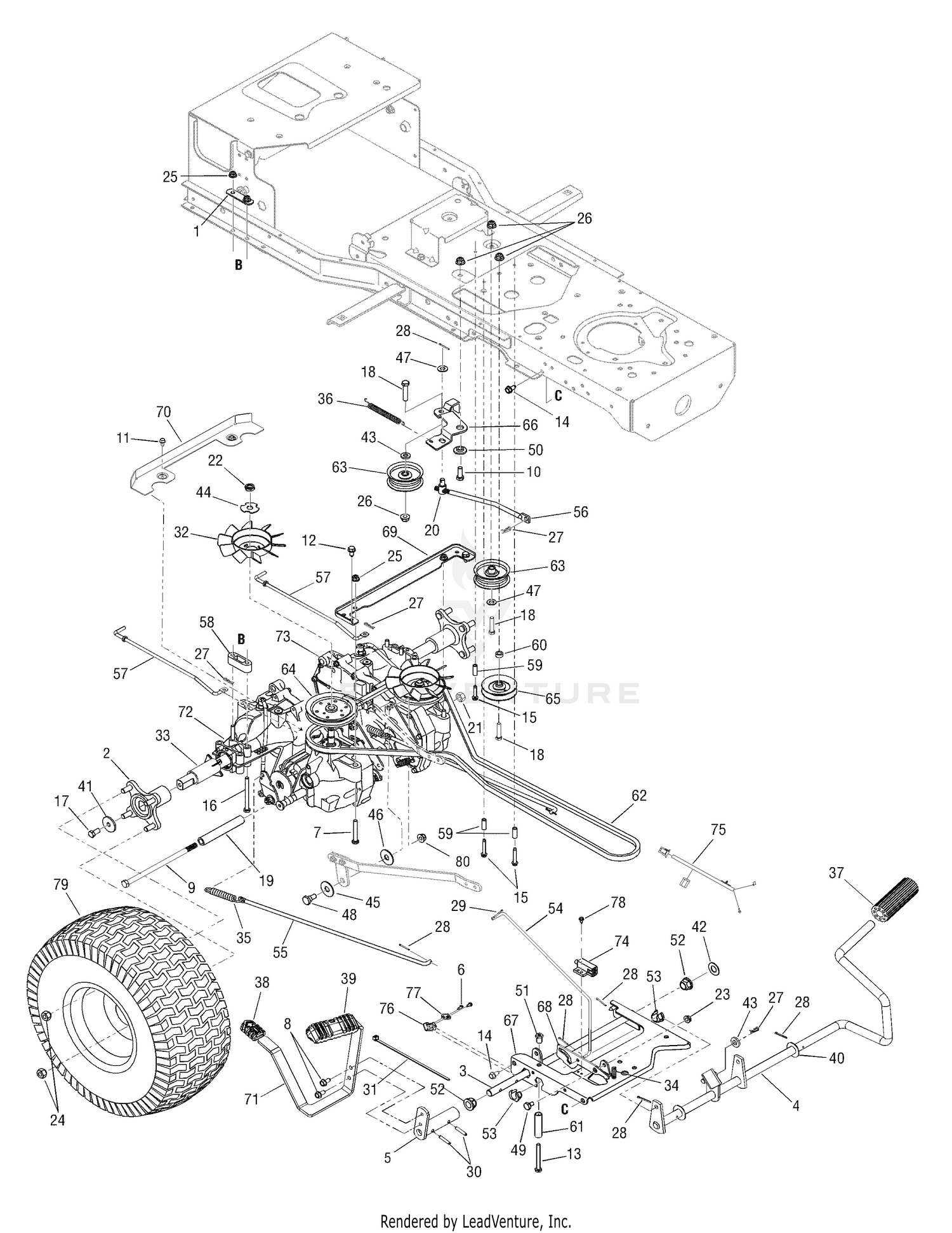 Cub Cadet i1050 Tractor 2008 2010 17AF9BKP009 17AF9BKP010