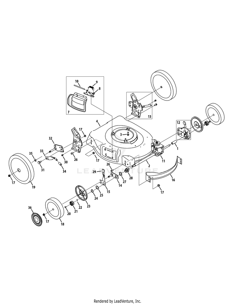 MTD Pro Self Propelled Mowers 12AV56K3095 (2010) | Partswarehouse