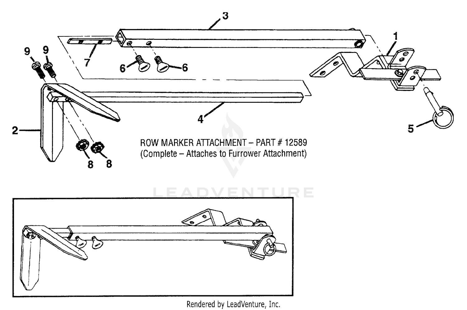 Row Marker Attachment