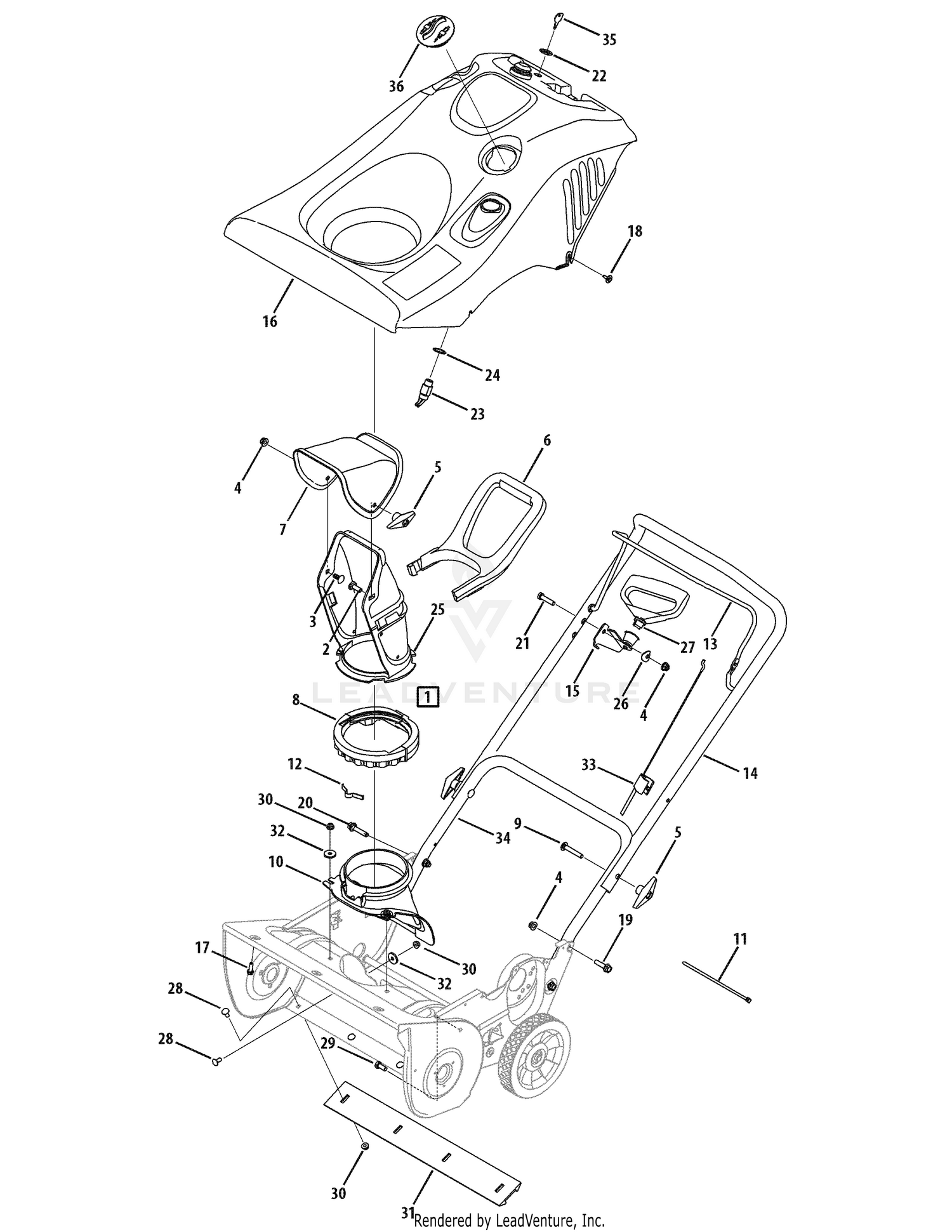 Chute & Handle