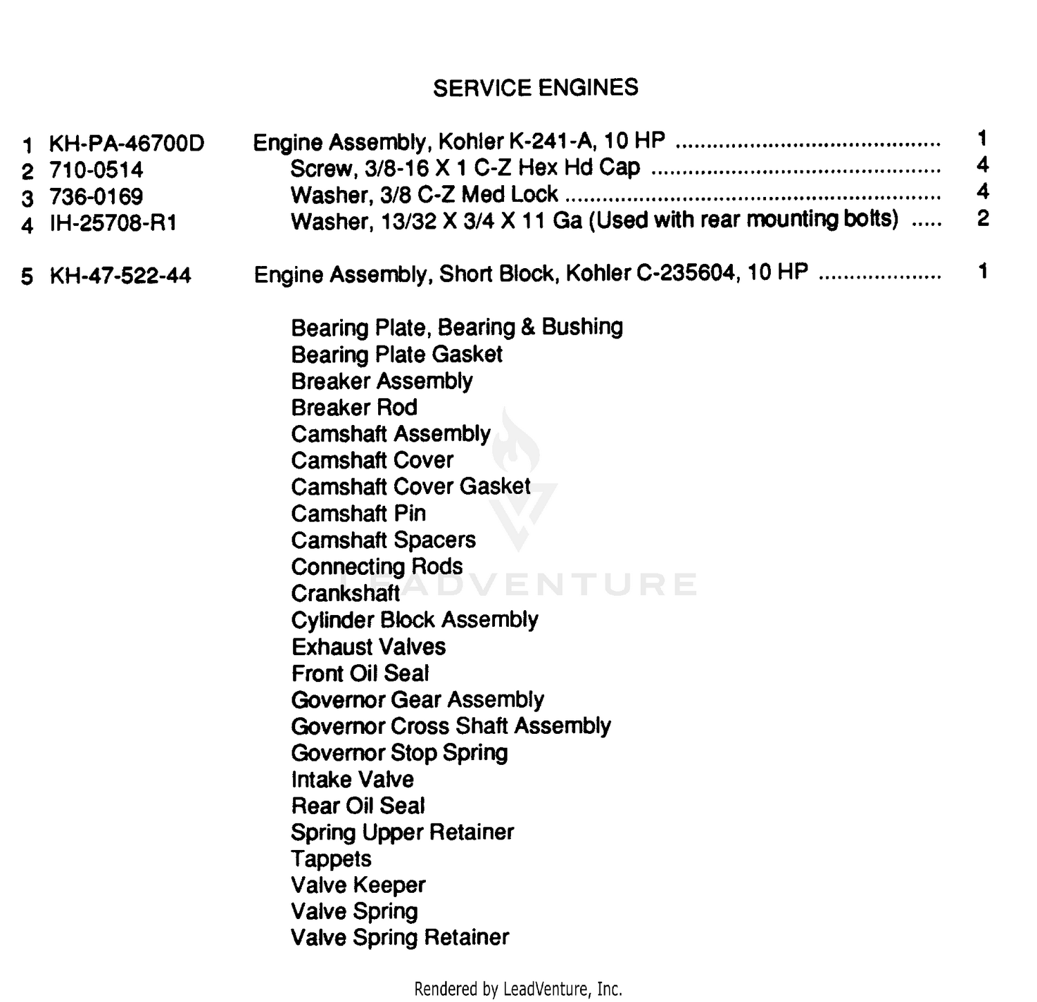 Service Engines