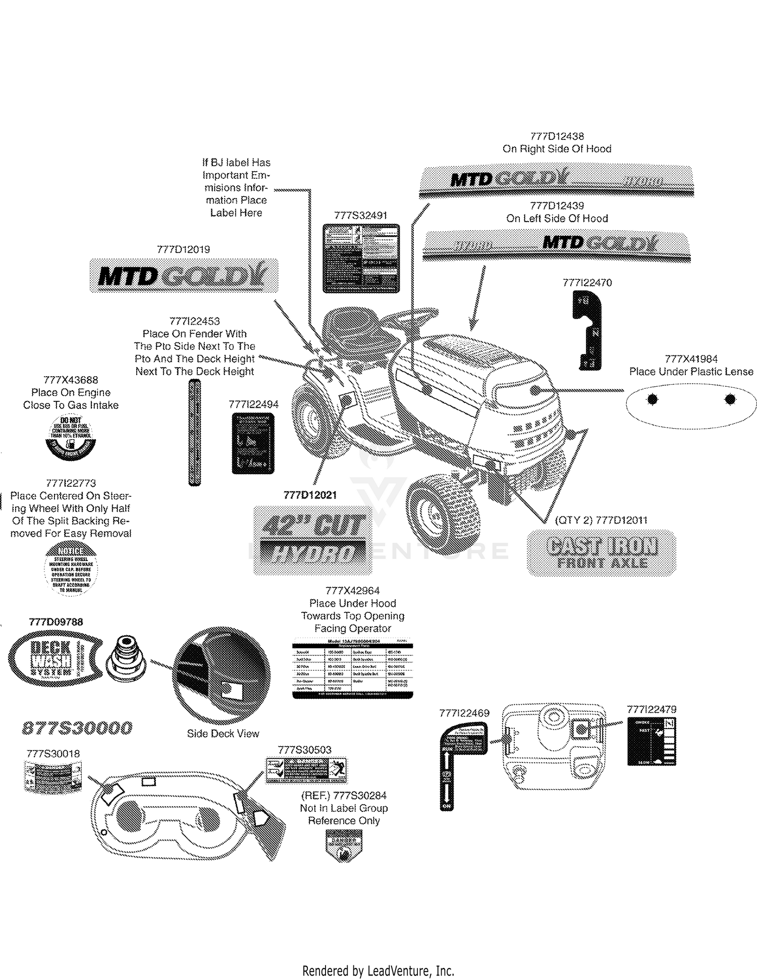 Mtd gold best sale riding mower parts