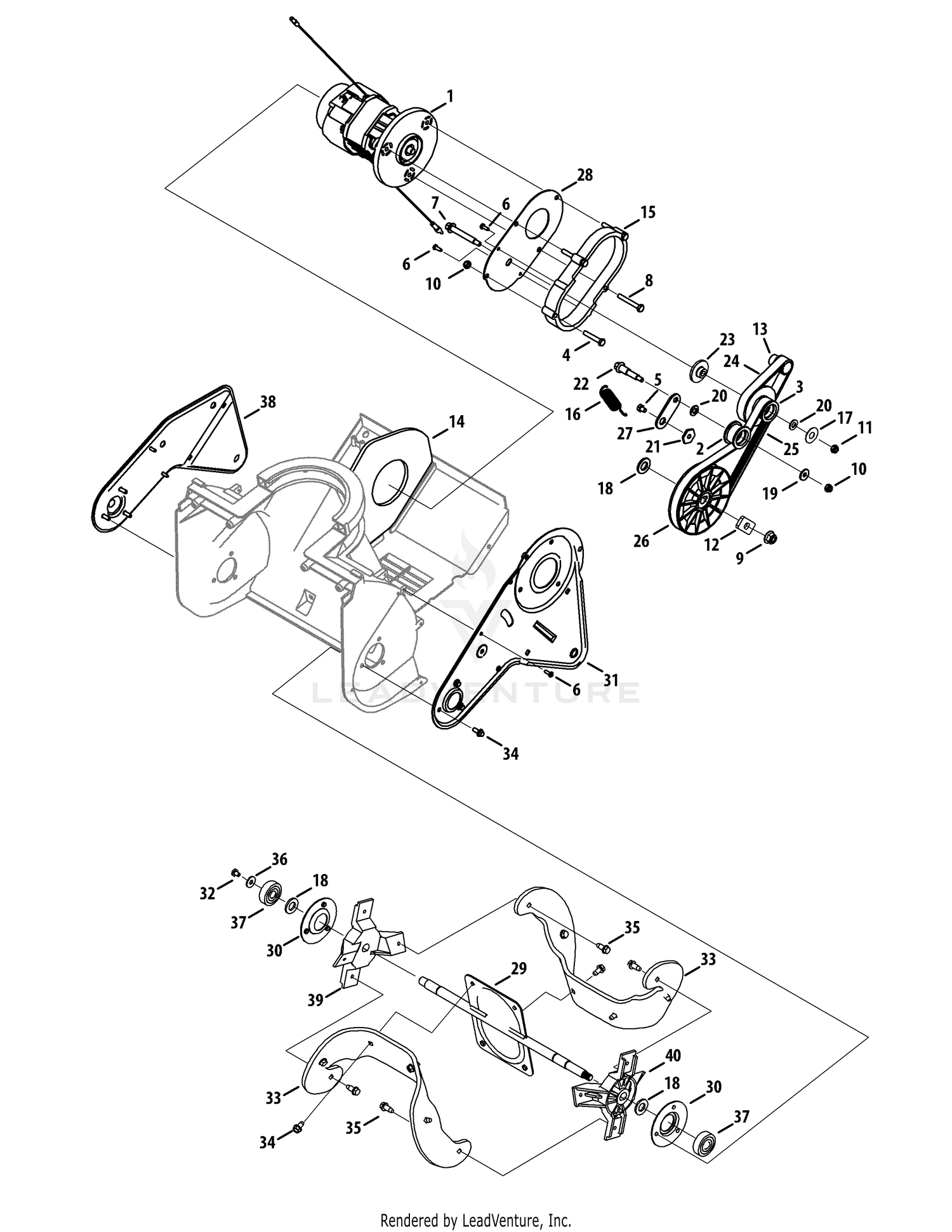 Motor & Auger