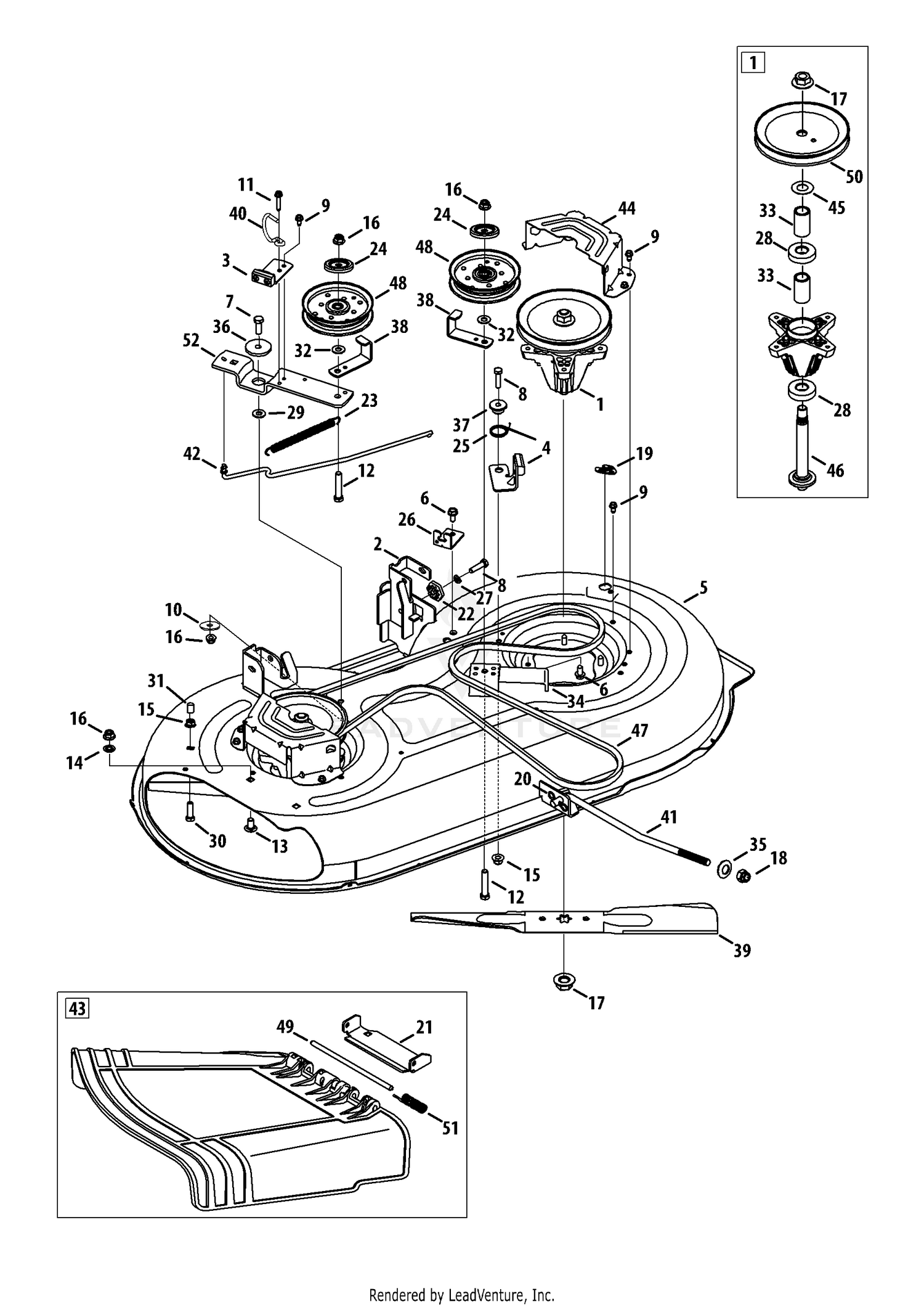 Troy bilt pony 42 best sale belt replacement