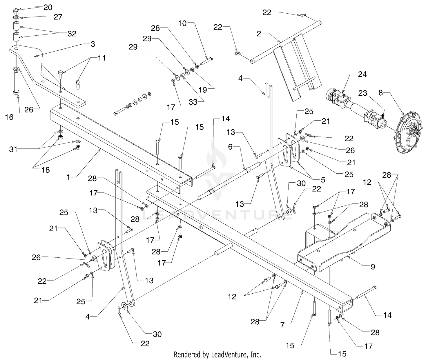45" Snow Thrower Attachment (Part 1)