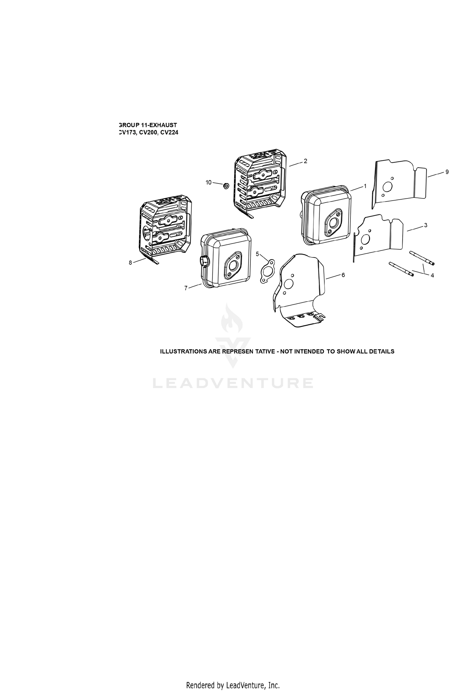 CV173-3016 Exhaust