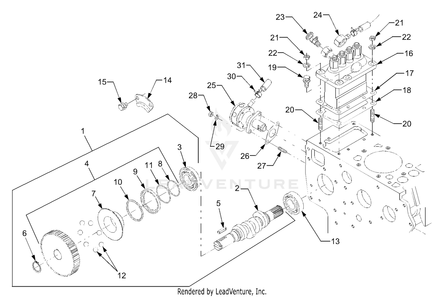 Fuel Camshaft And Injection Pump