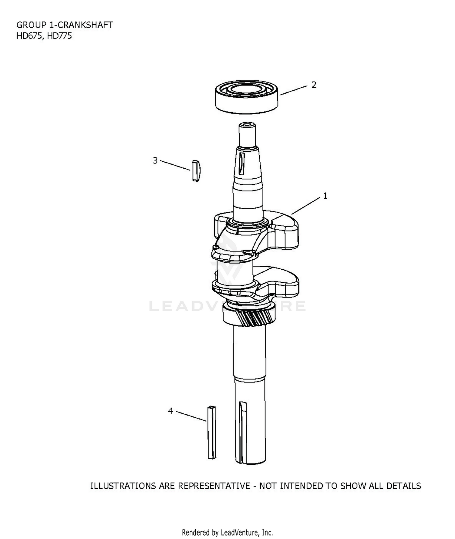 HD775-3115 CrankShaft