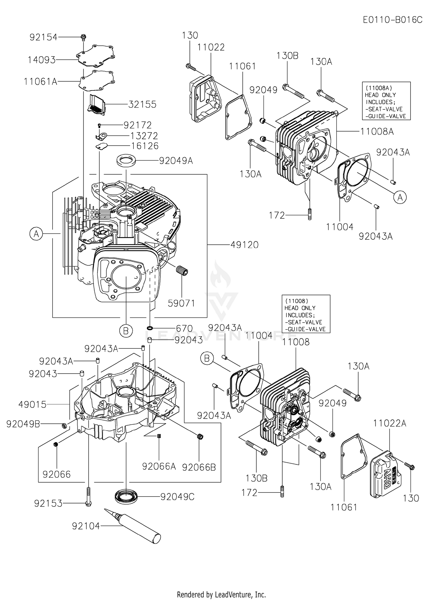 FX691V-BS32 CYLINDER & CRANKCASE