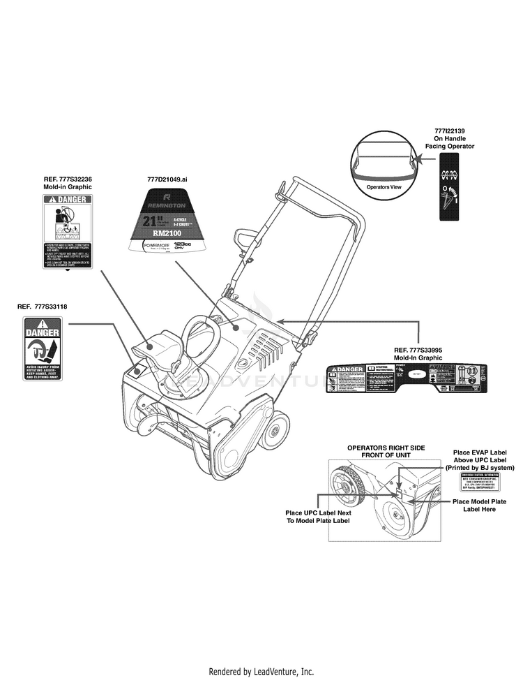 Remington RM2100 31A2M1E783 (2015) PartsWarehouse