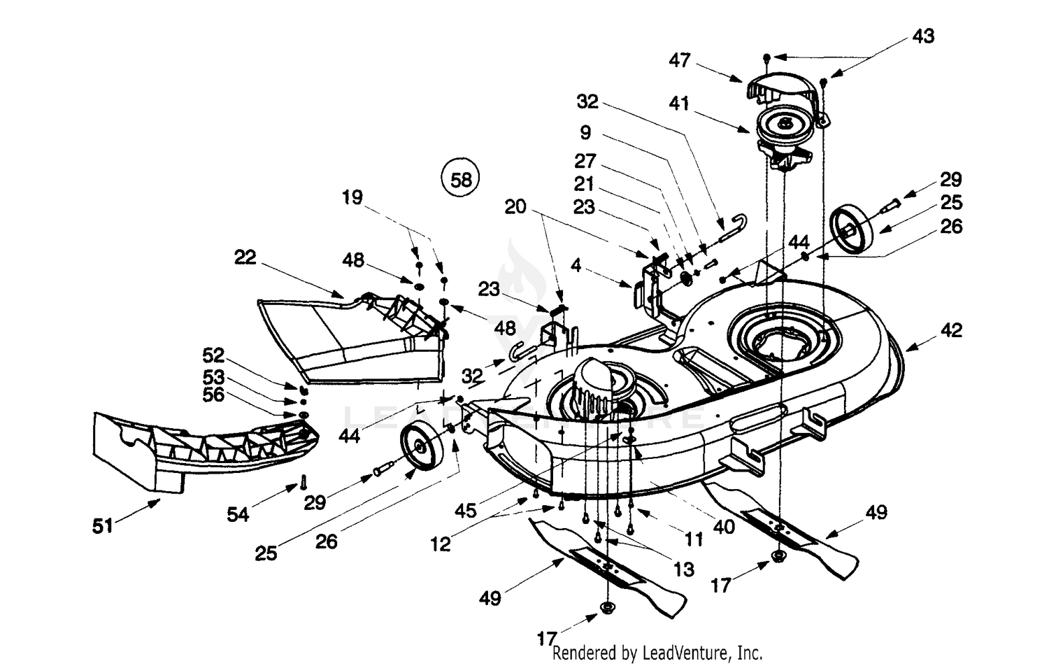 Yard machine 42 inch riding mower deck discount belt