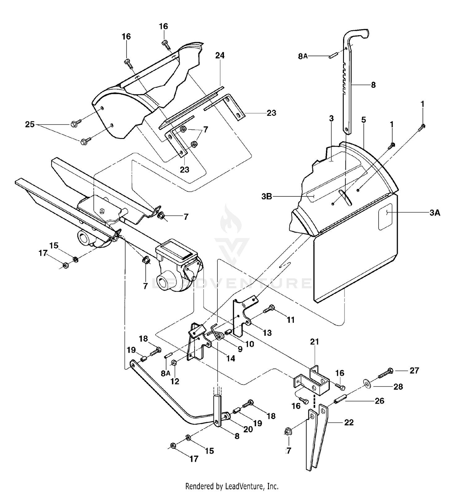 Hood, Bracket And Depth Regulator