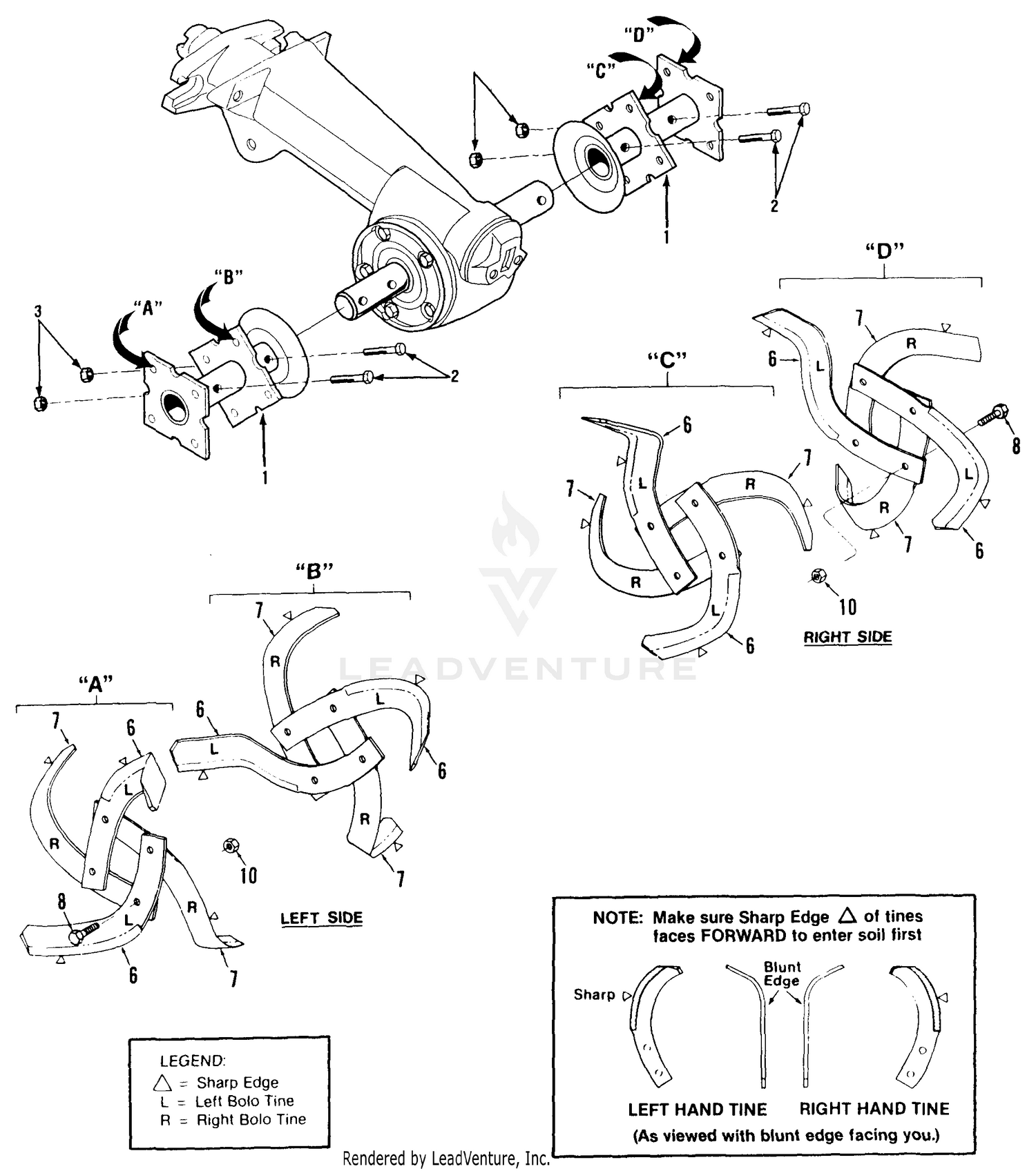 Bolo Tine Assemblies